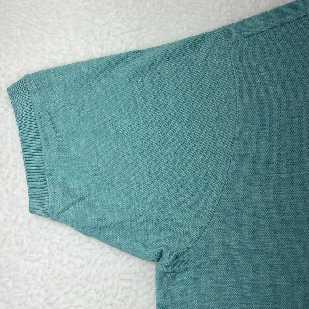 LACOSTE Logo Polo Shirt 100% Cotton‎ Light Turquoise Men's US Size 2XL VTG NWT - Picture 6 of 15
